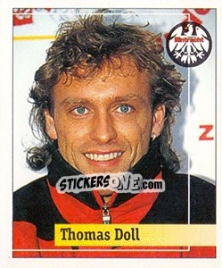 Cromo Thomas Doll - German Football Bundesliga 1994-1995. Final phase - Panini