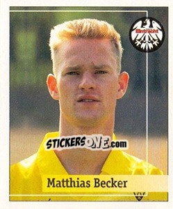 Cromo Matthias Becker - German Football Bundesliga 1994-1995. Final phase - Panini