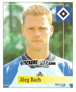 Sticker Jörg Bach - German Football Bundesliga 1994-1995. Final phase - Panini