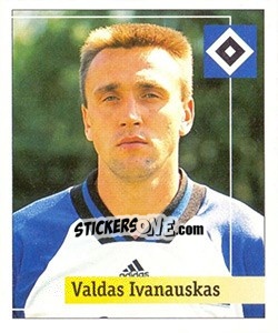 Sticker Valdas Ivanauskas - German Football Bundesliga 1994-1995. Final phase - Panini