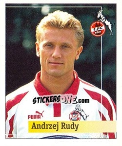 Cromo Andrzej Rudy - German Football Bundesliga 1994-1995. Final phase - Panini