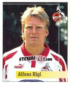 Sticker Alfons Higl - German Football Bundesliga 1994-1995. Final phase n. 135 - Panini