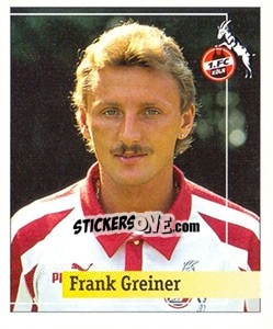 Cromo Frank Greiner - German Football Bundesliga 1994-1995. Final phase - Panini