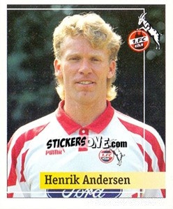 Sticker Henrik Andersen - German Football Bundesliga 1994-1995. Final phase n. 138 - Panini