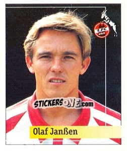 Cromo Olaf Janßen - German Football Bundesliga 1994-1995. Final phase - Panini