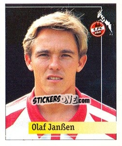 Sticker Olaf Janßen - German Football Bundesliga 1994-1995. Final phase n. 140 - Panini