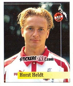 Cromo Horst Heldt - German Football Bundesliga 1994-1995. Final phase - Panini