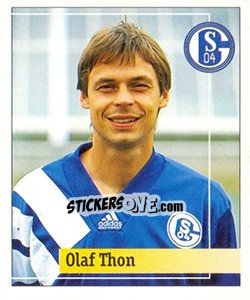 Sticker Olaf Thon - German Football Bundesliga 1994-1995. Final phase n. 146 - Panini