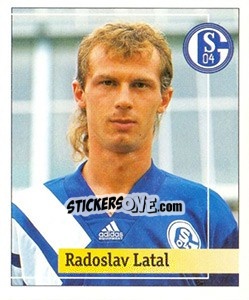 Cromo Radoslav Latal - German Football Bundesliga 1994-1995. Final phase - Panini