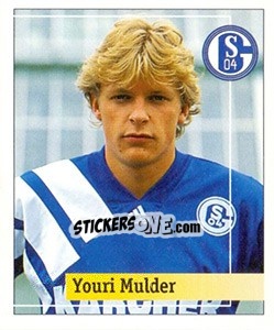Cromo Youri Mulder - German Football Bundesliga 1994-1995. Final phase n. 155 - Panini