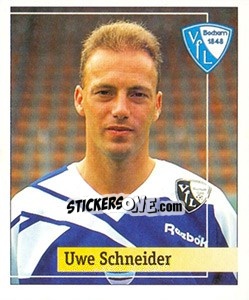 Cromo Uwe Schneider - German Football Bundesliga 1994-1995. Final phase - Panini