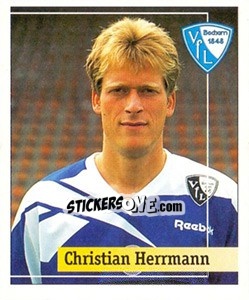 Sticker Christian Herrmann - German Football Bundesliga 1994-1995. Final phase n. 161 - Panini