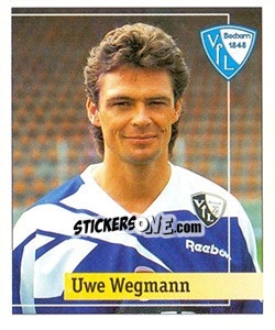 Sticker Uwe Wegmann - German Football Bundesliga 1994-1995. Final phase n. 165 - Panini
