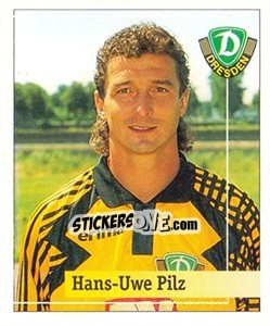 Sticker Hans-Uwe Pilz - German Football Bundesliga 1994-1995. Final phase - Panini