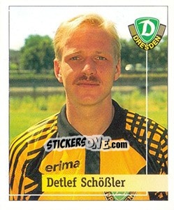 Sticker Detlef Schößler - German Football Bundesliga 1994-1995. Final phase n. 172 - Panini