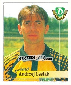 Cromo Andrzej Lesniak - German Football Bundesliga 1994-1995. Final phase - Panini