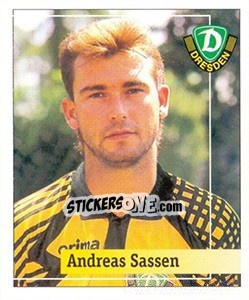 Sticker Andreas Sassen - German Football Bundesliga 1994-1995. Final phase - Panini