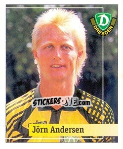 Sticker Jörn Andersen - German Football Bundesliga 1994-1995. Final phase - Panini