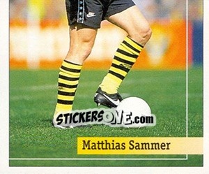 Sticker Matthias Sammer - German Football Bundesliga 1994-1995. Final phase - Panini