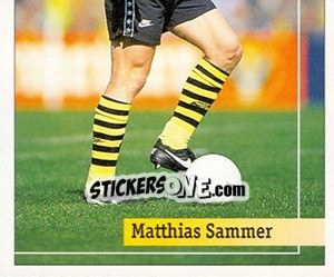 Sticker Matthias Sammer - German Football Bundesliga 1994-1995. Final phase n. 222 - Panini