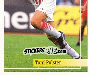 Sticker Toni Polster - German Football Bundesliga 1994-1995. Final phase - Panini