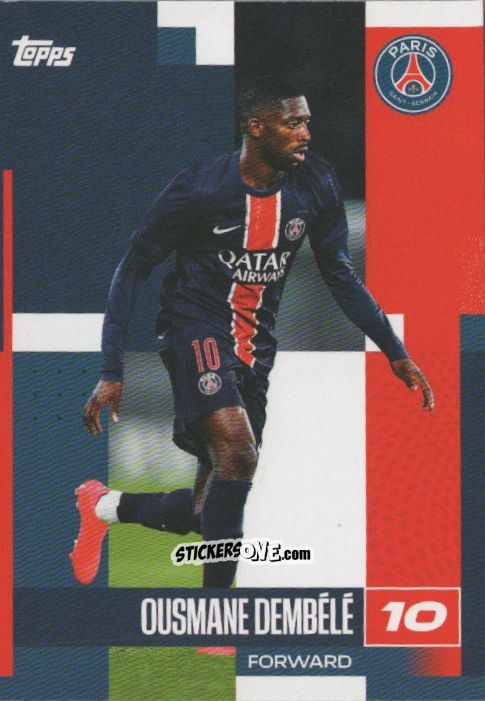 Sticker Ousmane Dembélé - Paris Saint-Germain 2024-2025 Team Set
 n. 21 - Topps