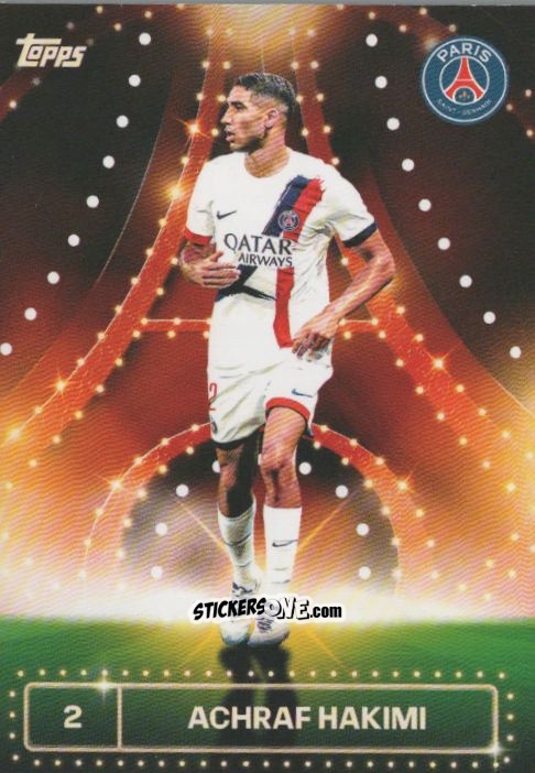 Cromo Achraf Hakimi - Paris Saint-Germain 2024-2025 Team Set
 n. 25 - Topps