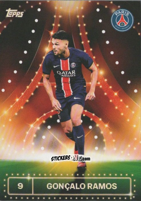 Cromo Gonçalo Ramos - Paris Saint-Germain 2024-2025 Team Set
 n. 32 - Topps