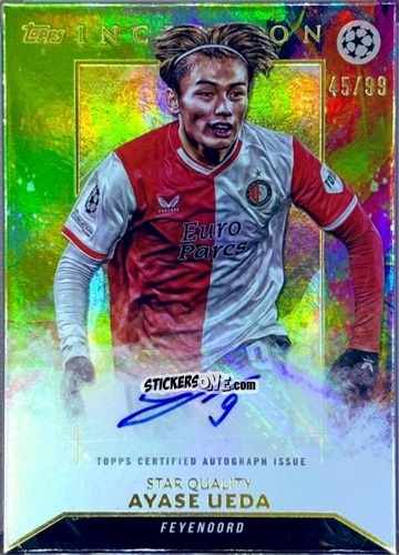 Sticker Ayase Ueda - Inception Uefa Club Competitions 2023-2024 n. SPA3 - Topps