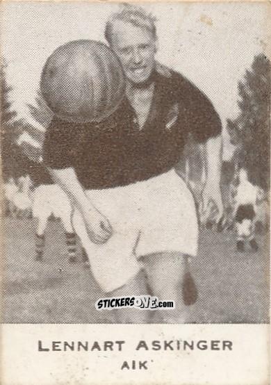 Cromo Lennart Askinger - Allsvenskan 1950-1951 n. 2 - Alifabolaget
