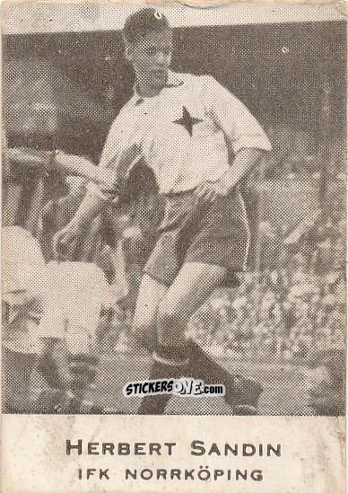 Sticker Herbert Sandin - Allsvenskan 1950-1951 n. 10 - Alifabolaget
