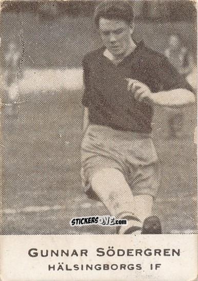 Cromo Gunnar Södergren - Allsvenskan 1950-1951 n. 12 - Alifabolaget
