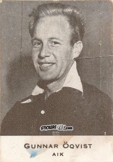 Cromo Gunnar Öqvist - Allsvenskan 1950-1951 n. 15 - Alifabolaget
