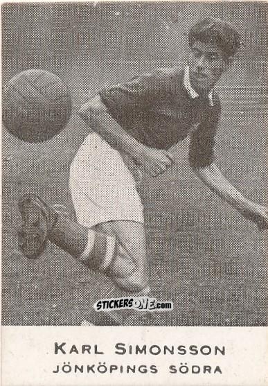 Sticker Karl Simonsson - Allsvenskan 1950-1951 n. 25 - Alifabolaget
