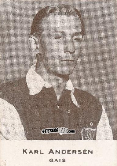 Cromo Karl Andersén - Allsvenskan 1950-1951 n. 43 - Alifabolaget
