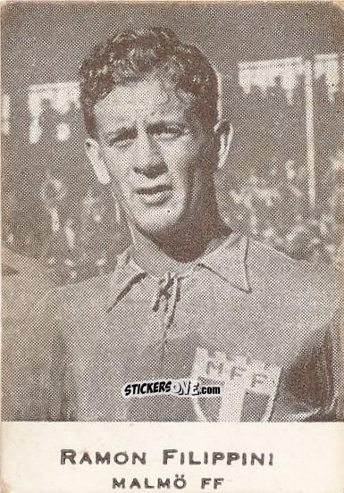Cromo Ramon Filippini - Allsvenskan 1950-1951 n. 61 - Alifabolaget
