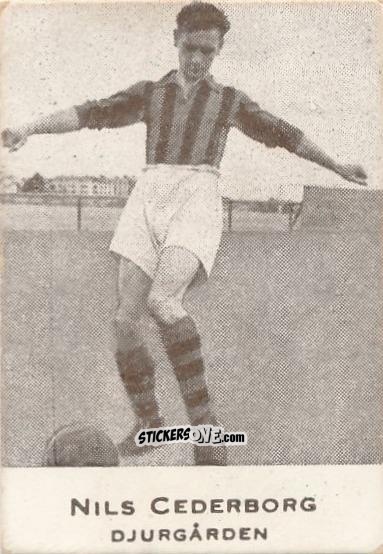 Cromo Nils Cederborg - Allsvenskan 1950-1951 n. 114 - Alifabolaget
