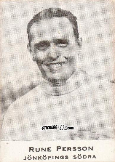 Sticker Rune Persson - Allsvenskan 1951-1952 n. 6 - Alifabolaget
