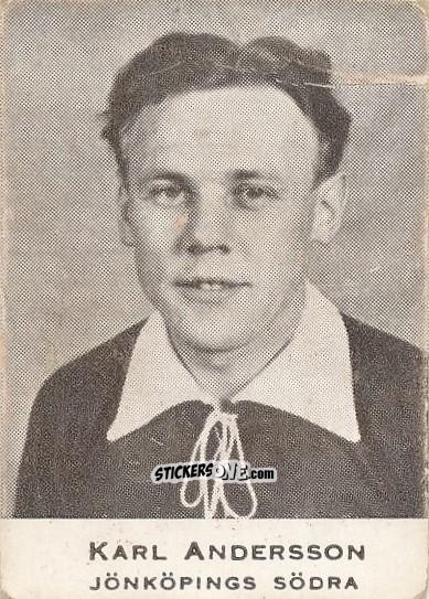 Sticker Karl Andersson - Allsvenskan 1951-1952 n. 7 - Alifabolaget
