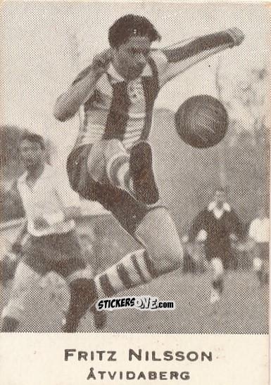 Cromo Fritz Nilsson - Allsvenskan 1951-1952 n. 31 - Alifabolaget
