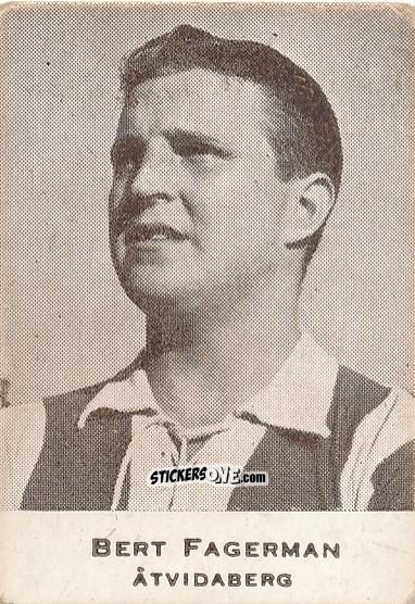 Cromo Bert Fagerman - Allsvenskan 1951-1952 n. 33 - Alifabolaget
