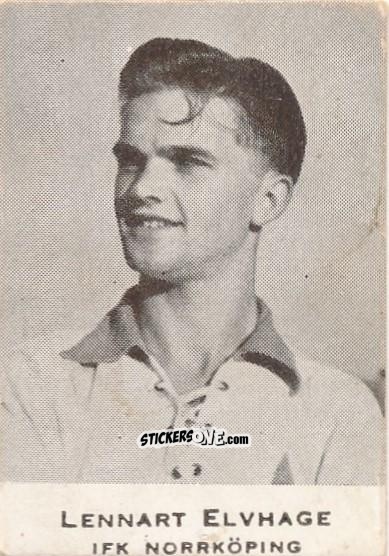 Sticker Lennart Elvhage - Allsvenskan 1951-1952 n. 67 - Alifabolaget
