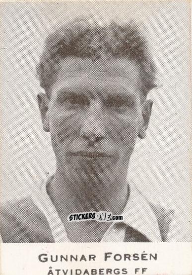 Cromo Gunnar Forsén - Allsvenskan 1951-1952 n. 70 - Alifabolaget
