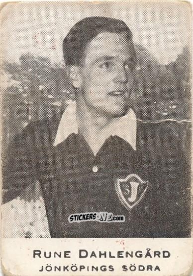 Sticker Rune Dahléngård - Allsvenskan 1951-1952 n. 92 - Alifabolaget
