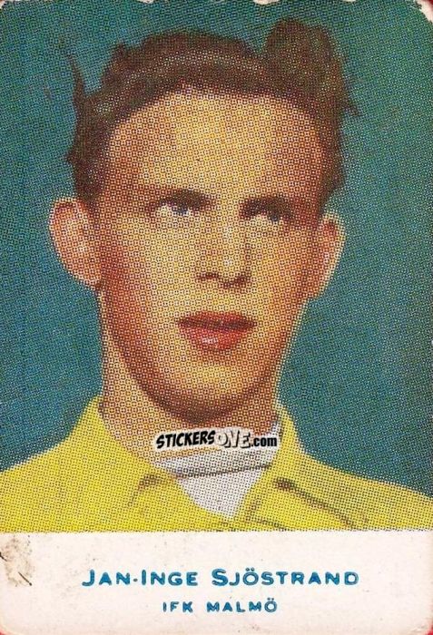Sticker Jan-Inge Sjöstrand - Alfa Allsvenskan 1953-1956
 n. 12 - Alifabolaget
