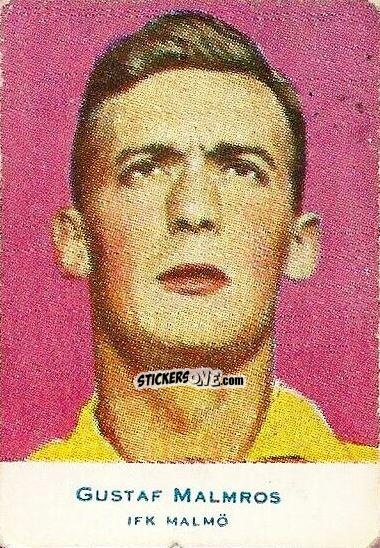 Sticker Gustaf Malmros - Alfa Allsvenskan 1953-1956
 n. 19 - Alifabolaget
