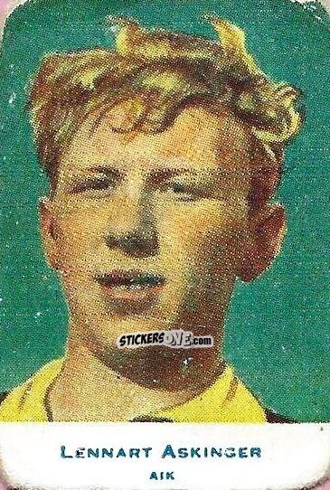 Sticker Lennart Askinger - Alfa Allsvenskan 1953-1956
 n. 61 - Alifabolaget
