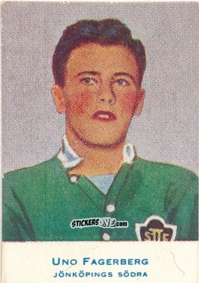 Sticker Uno Fagerberg - Allsvenskan 1953-1956 n. 166 - Alifabolaget
