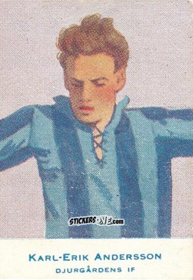 Cromo Karl-Erik Andersson - Allsvenskan 1953-1956 n. 211 - Alifabolaget
