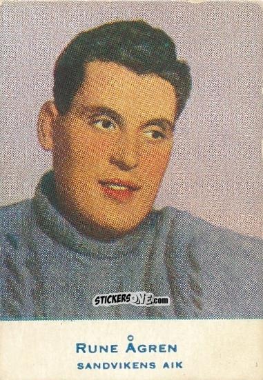 Sticker Rune Ågren - Allsvenskan 1953-1956 n. 314 - Alifabolaget
